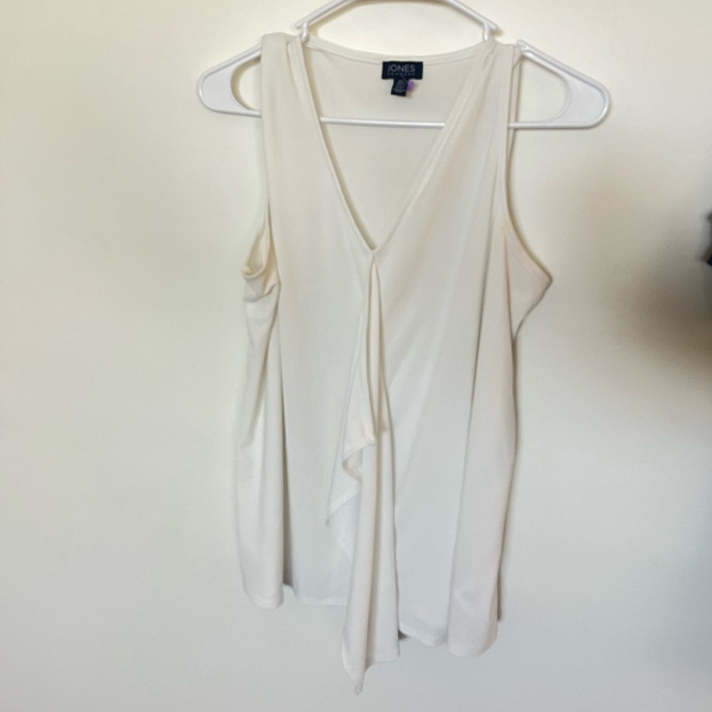Jones White Tank Top Blouse